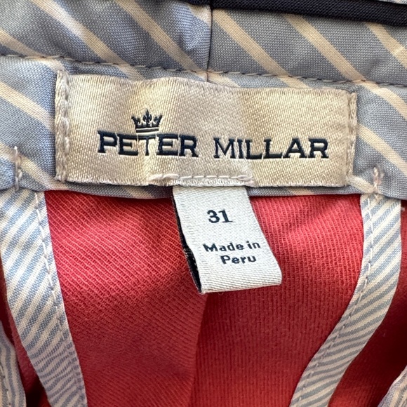 Peter Millar Bold Red Men's Flat Front Shorts - Picture 2 of 6